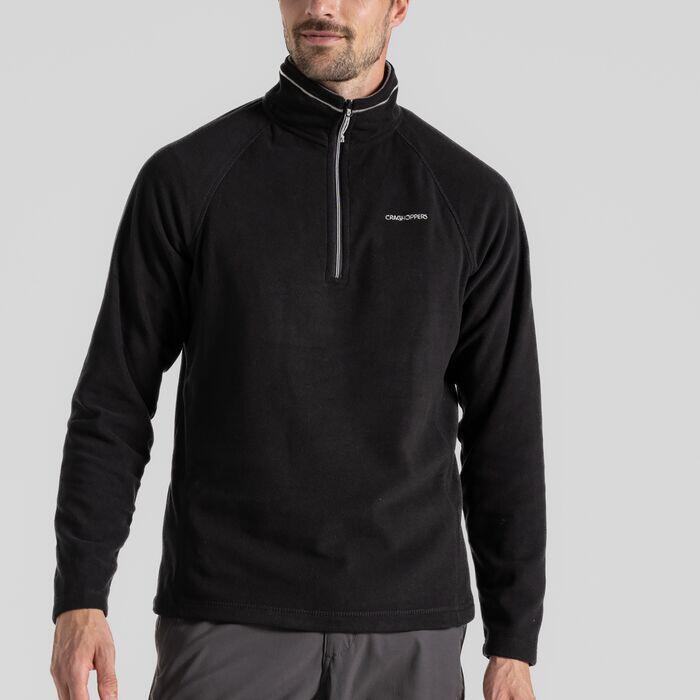 Craghoppers Men's Corey VI Half Zip Fleece Black Small