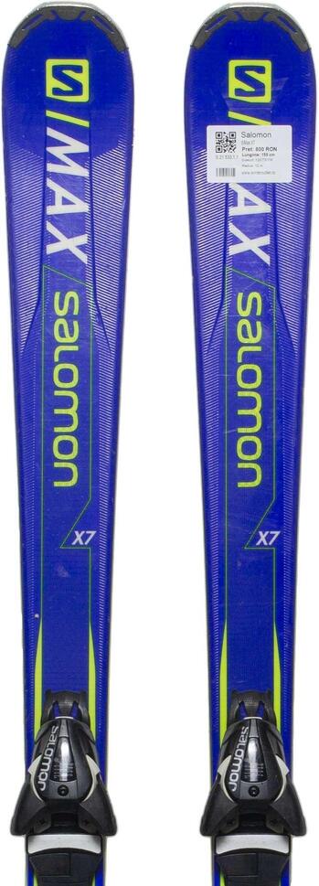 Second Life- Narty SALOMON S/Max X7, 162 cm- Stan bardzo dobry