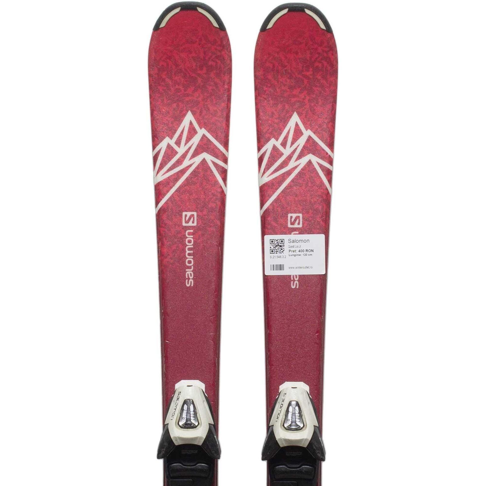 Używane narty - SALOMON Quest Lux Jr, 130 cm, stan bardzo dobry