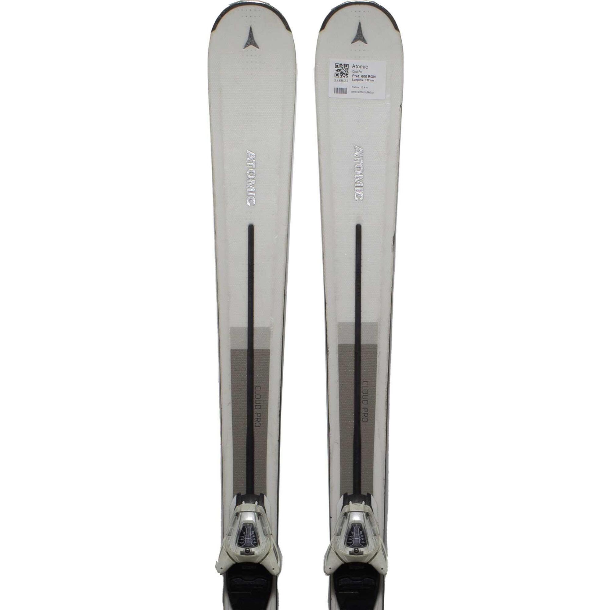 Używane narty - ATOMIC Cloud Pro, 157 cm, stan zadowalający