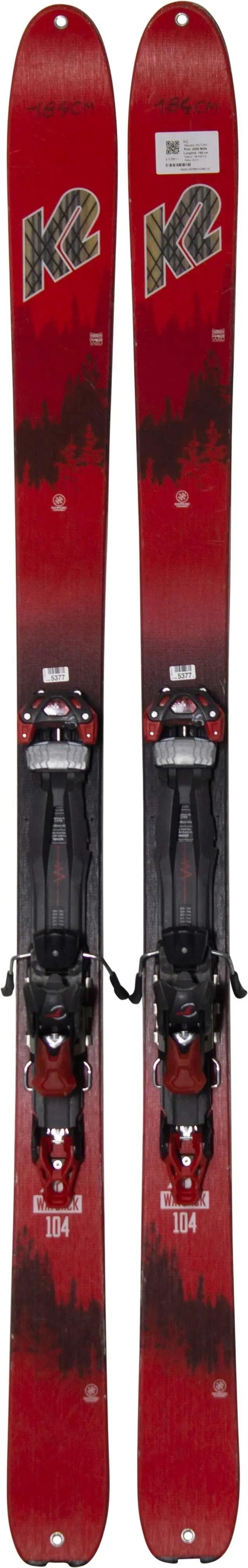 Használt síléc kötéssel - K2 Wayback 104 Touring 184cm, Nagyon jó állapot 2/4
