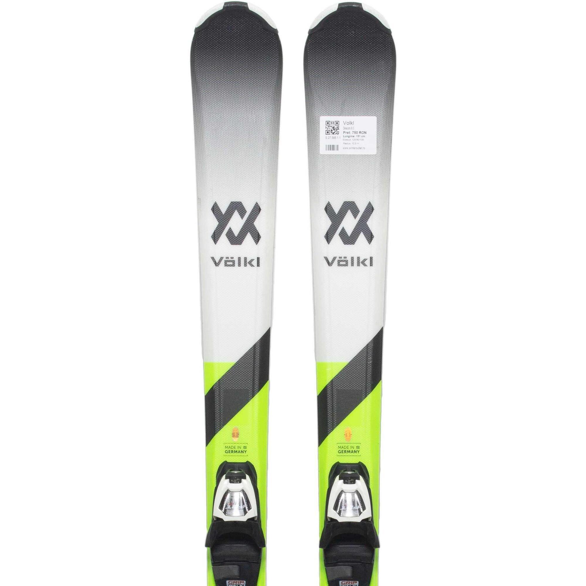 Używane narty - VOLKL Deacon 8.0, 165 cm, stan bardzo dobry