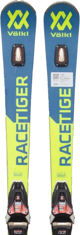 Używane narty - VOLKL Racetiger SL UVO, 160 cm, stan bardzo dobry