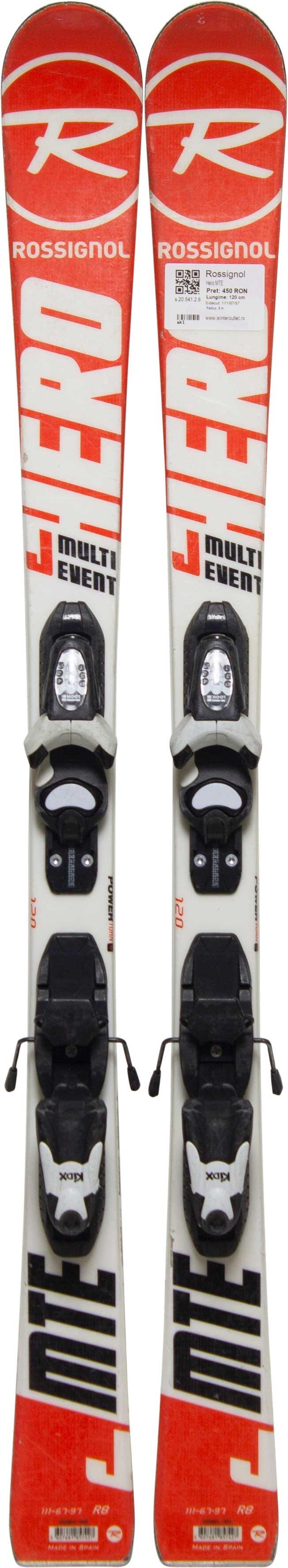 Skis d'occasion - ROSSIGNOL Hero MTE, 130 cm, Très bon état 2/4