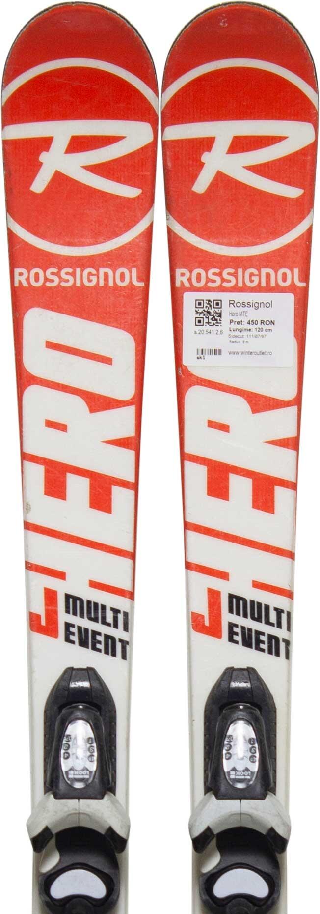 ROSSIGNOL Skis d'occasion - ROSSIGNOL Hero MTE, 130 cm, Très bon état