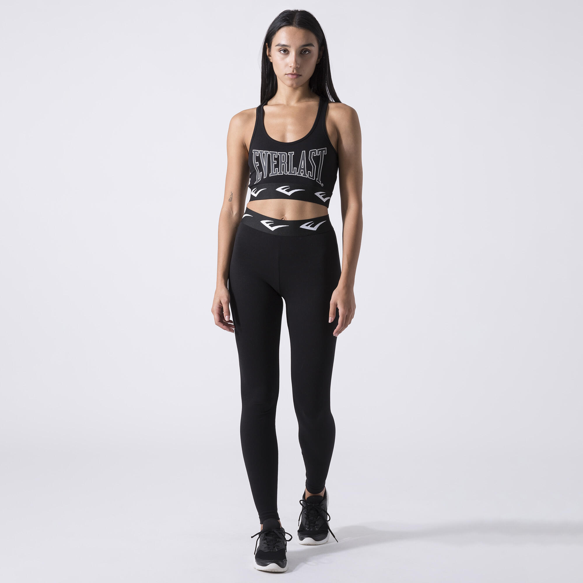 LEGGINGS ICONIQUES EN JERSEY STRETCH NOIR COTON, ÉLASTHANE 3/6