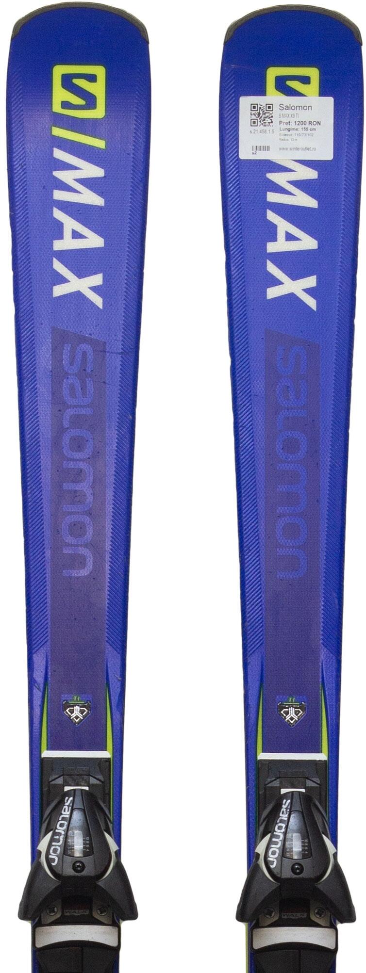 SALOMON Skis d'occasion - SALOMON S MAX X9 TI, 165 cm, Très bon état