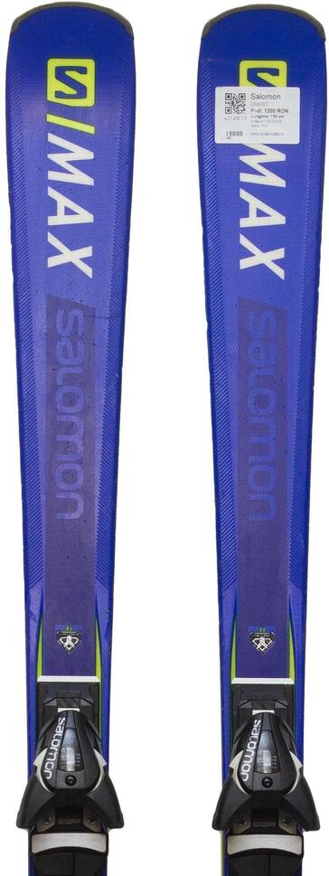 Second Life- Narty SALOMON S MAX X9 TI, 160 cm- Stan bardzo dobry