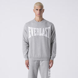 EXCLUSIF SWEAT À COL ROND GREY MELANGE COTON, POLYESTER