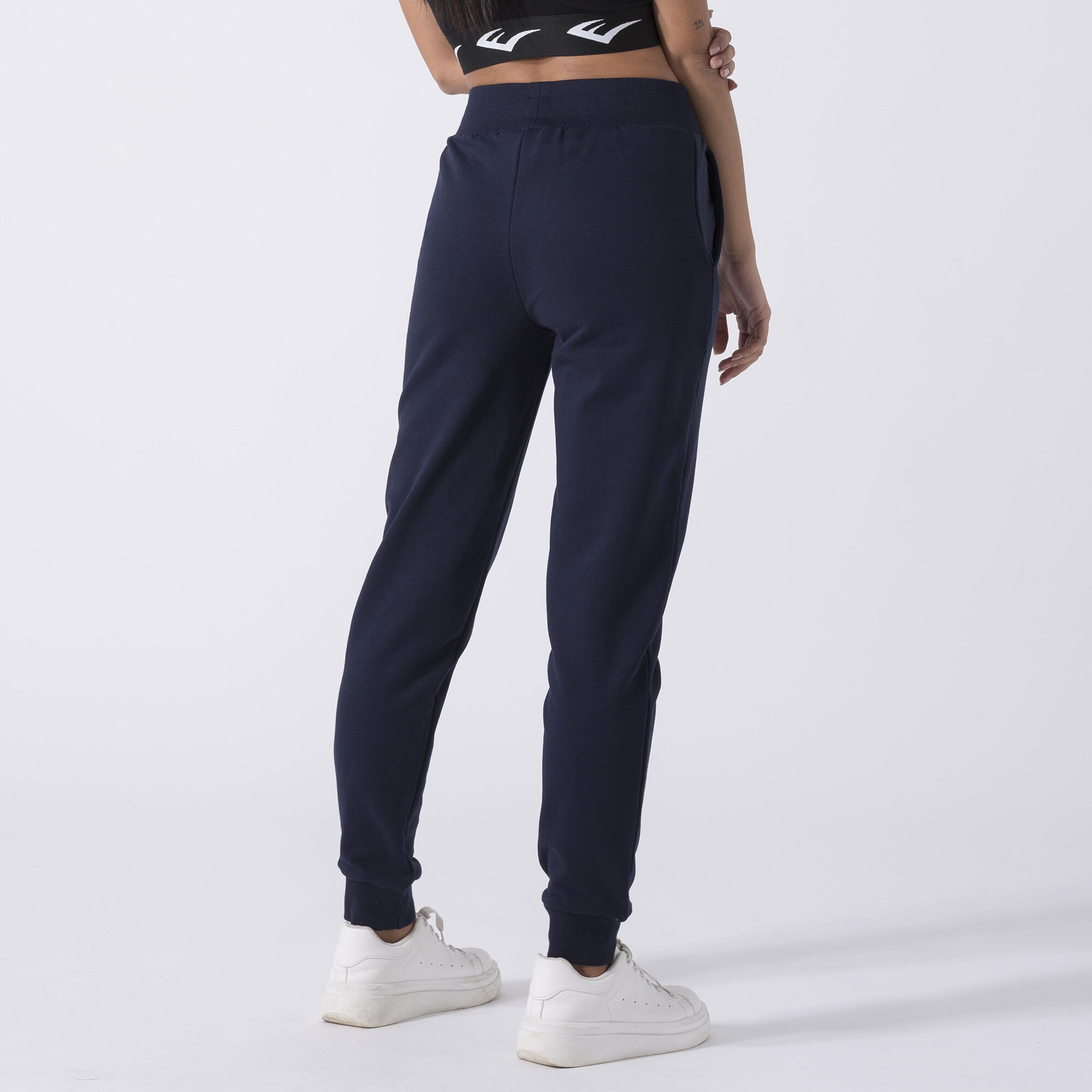 ICONIC PANTALONE CON POLSINO AL FONDO BLU NAVY COTONE, POLIESTERE 4/6