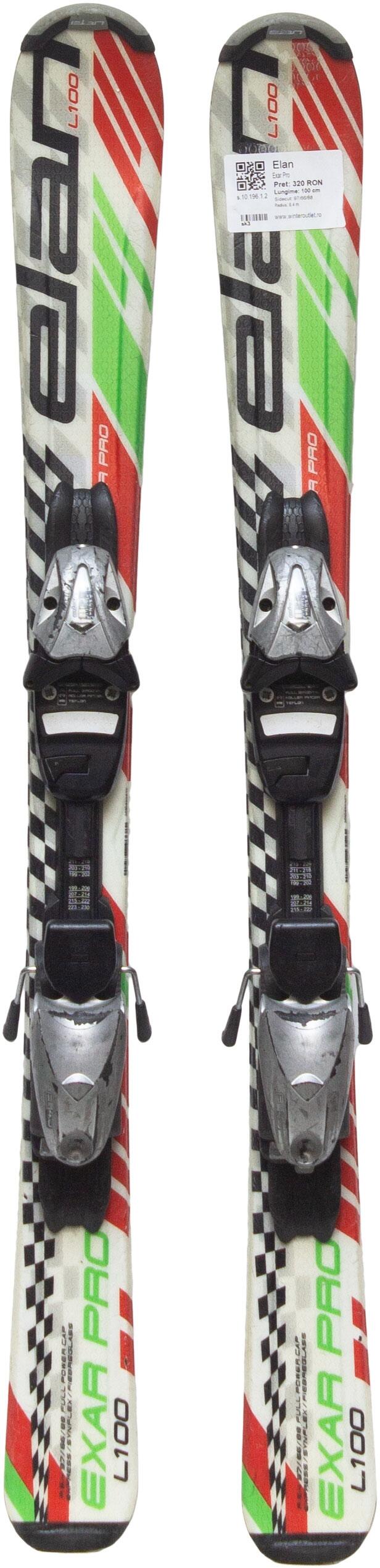 Skis d'occasion - ELAN Exar Pro, 100 cm, Bon état 3/4