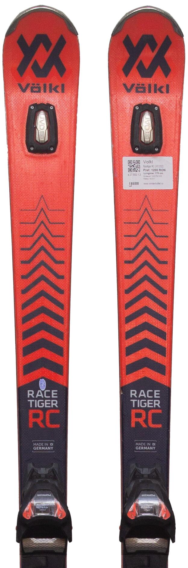 VÖLKL Skis d'occasion - VOLKL Racetiger RC UVO 2022, 180 cm, Bon état