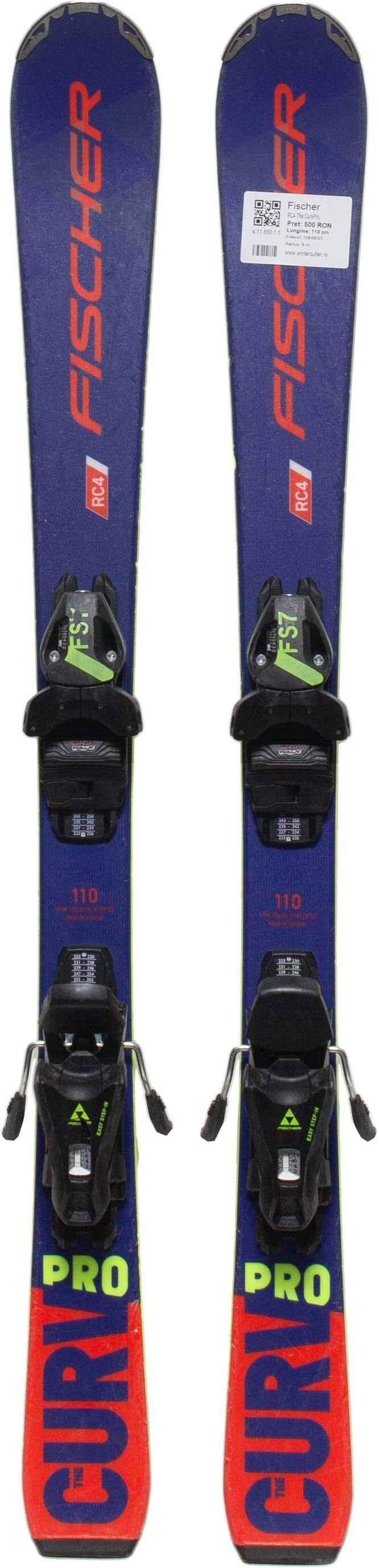 Skis d'occasion - FISCHER RC4 The CurvPro, 110 cm, Très bon état 2/4