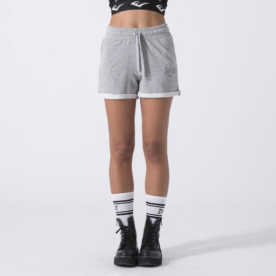 ICONIC SHORTS IN FELPA NON GARZATA NERO COTONE POLIESTERE