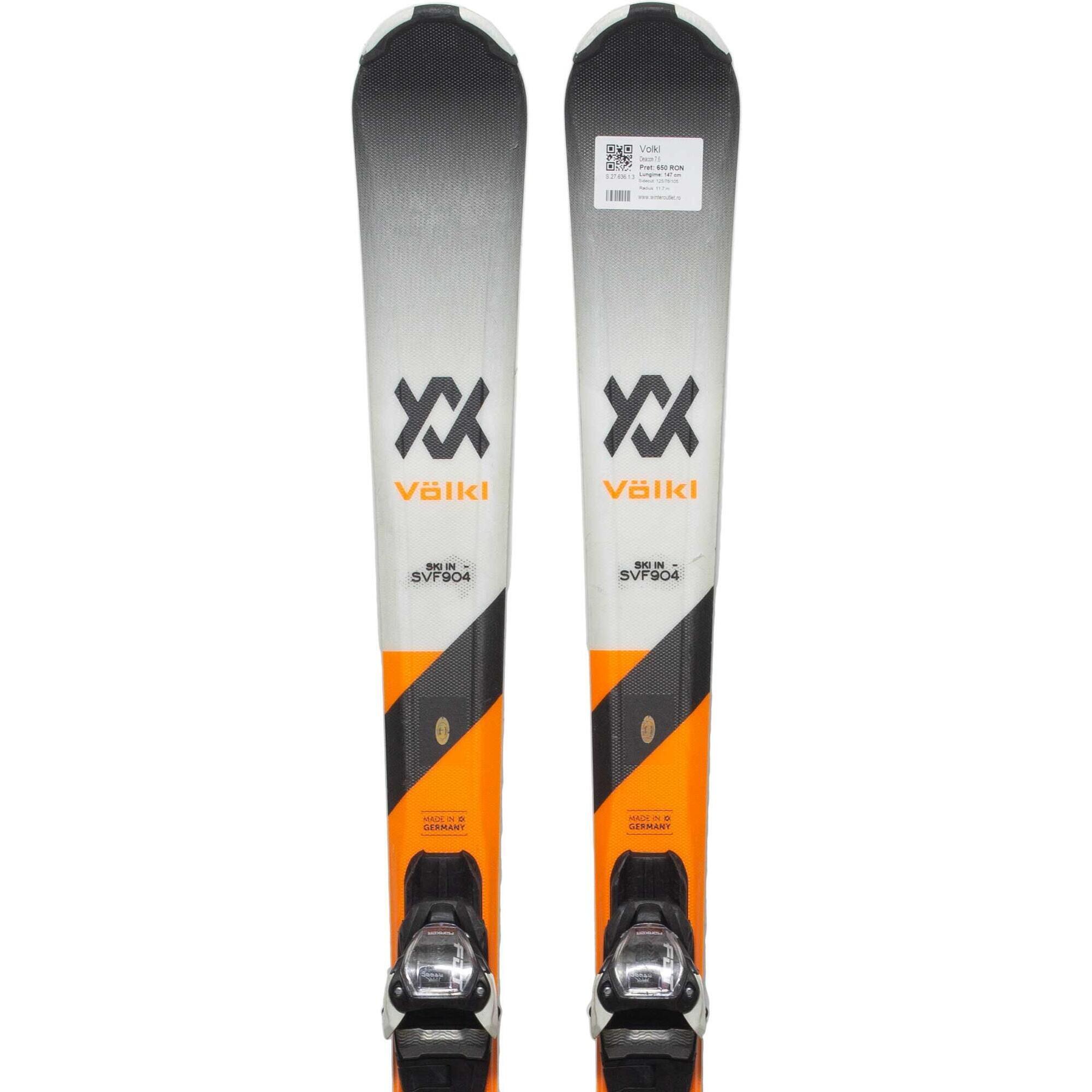 Używane narty - VOLKL Deacon 7.6, 161 cm, stan bardzo dobry