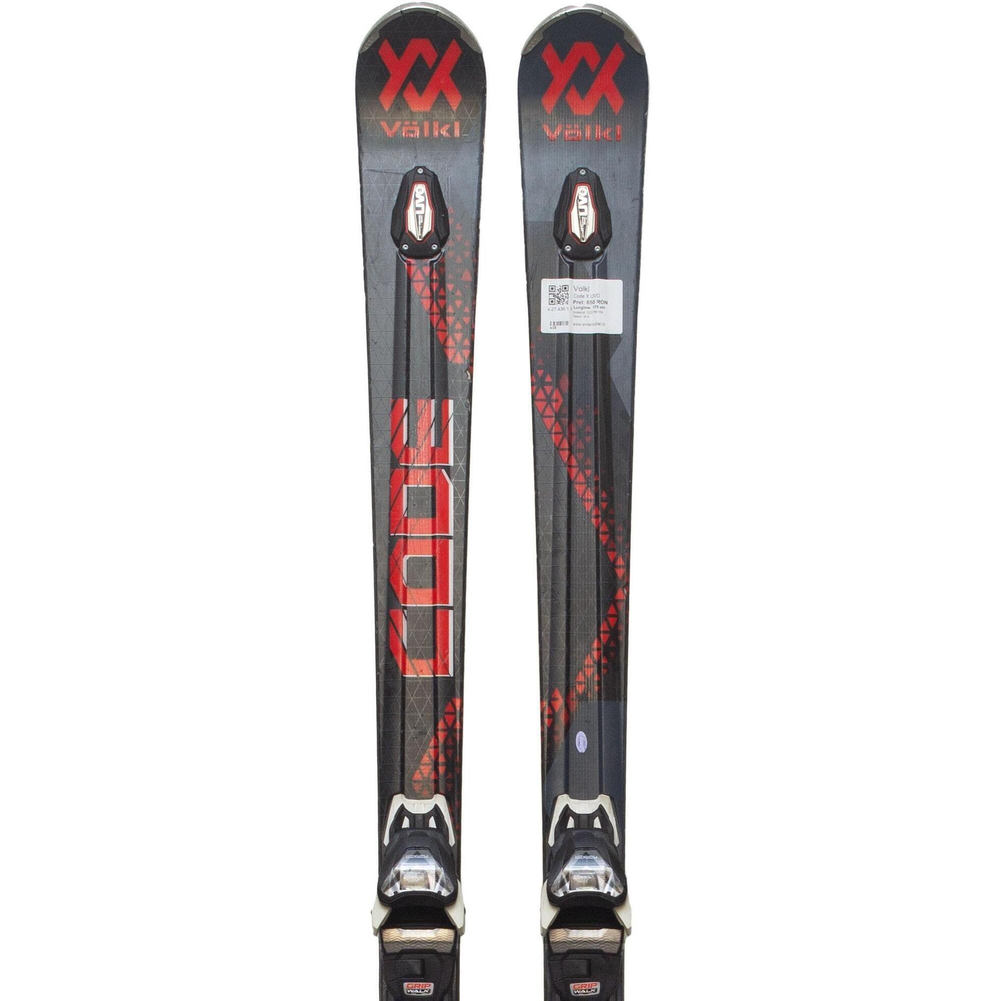 Używane narty - VOLKL Code X UVO, 175 cm, stan bardzo dobry