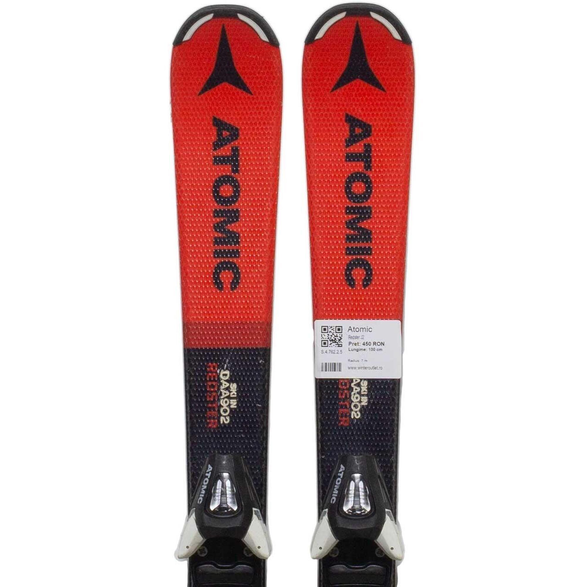 Używane narty - ATOMIC Redster J2, 90 cm, stan bardzo dobry