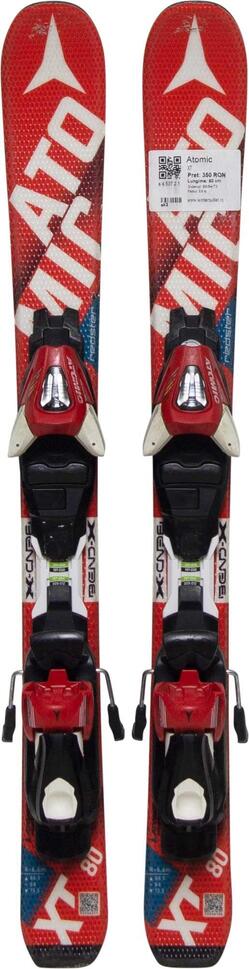 Second Life- Narty ATOMIC XT, 80 cm- Stan bardzo dobry