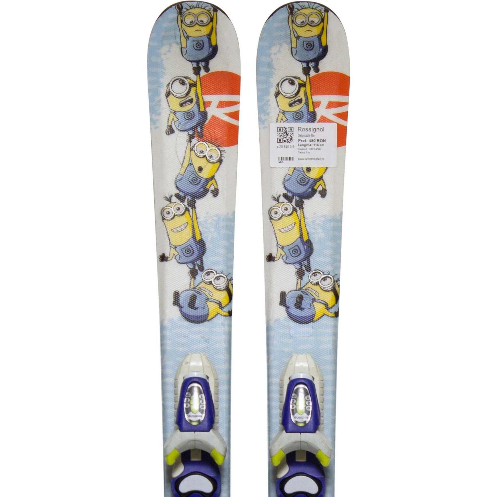 Használt Síléc - Rossignol Despicable Me, 116 cm - Nagyon jó állapotú