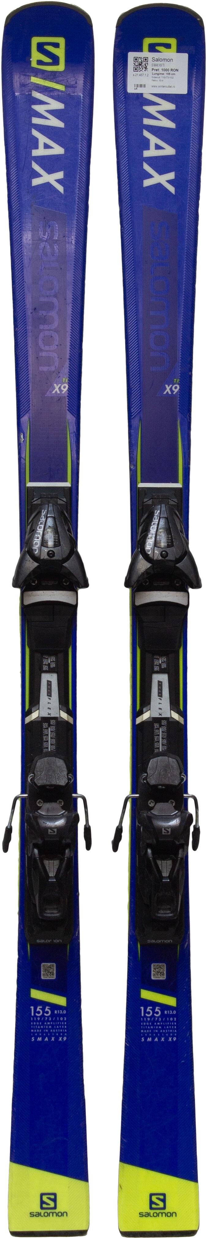 Second Life- Narty SALOMON S MAX X9 TI, 160 cm- Stan bardzo dobry 3/5