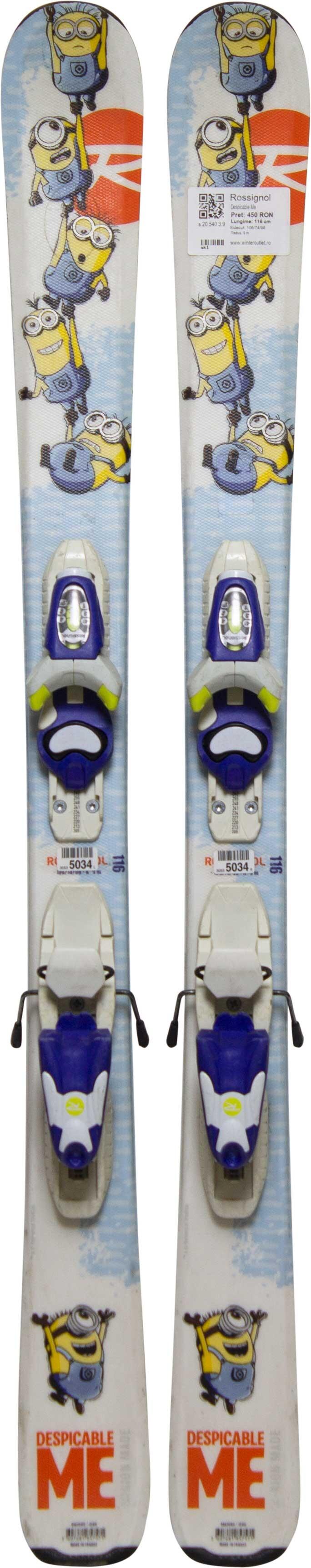 Skis d'occasion - ROSSIGNOL Moi, Moche et Méchant, 116 cm, Très bon état 2/4