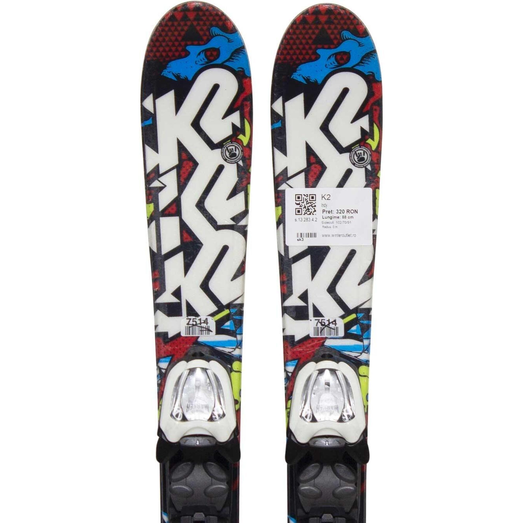 Używane narty - K2 Indy, 76 cm, stan bardzo dobry