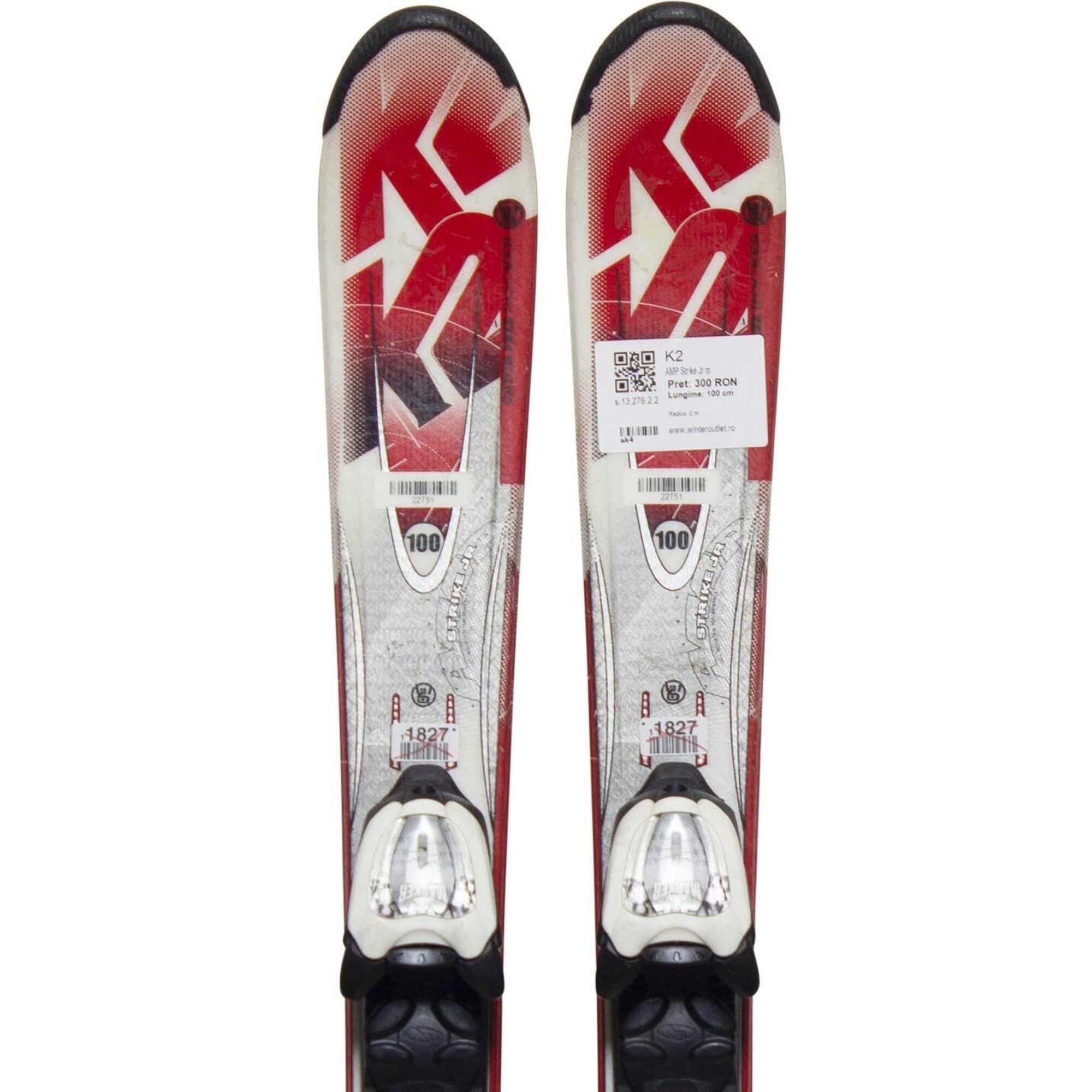 Ski Adulte K2 STRIKE 124 Cm + Fixations - Occasion Bon État