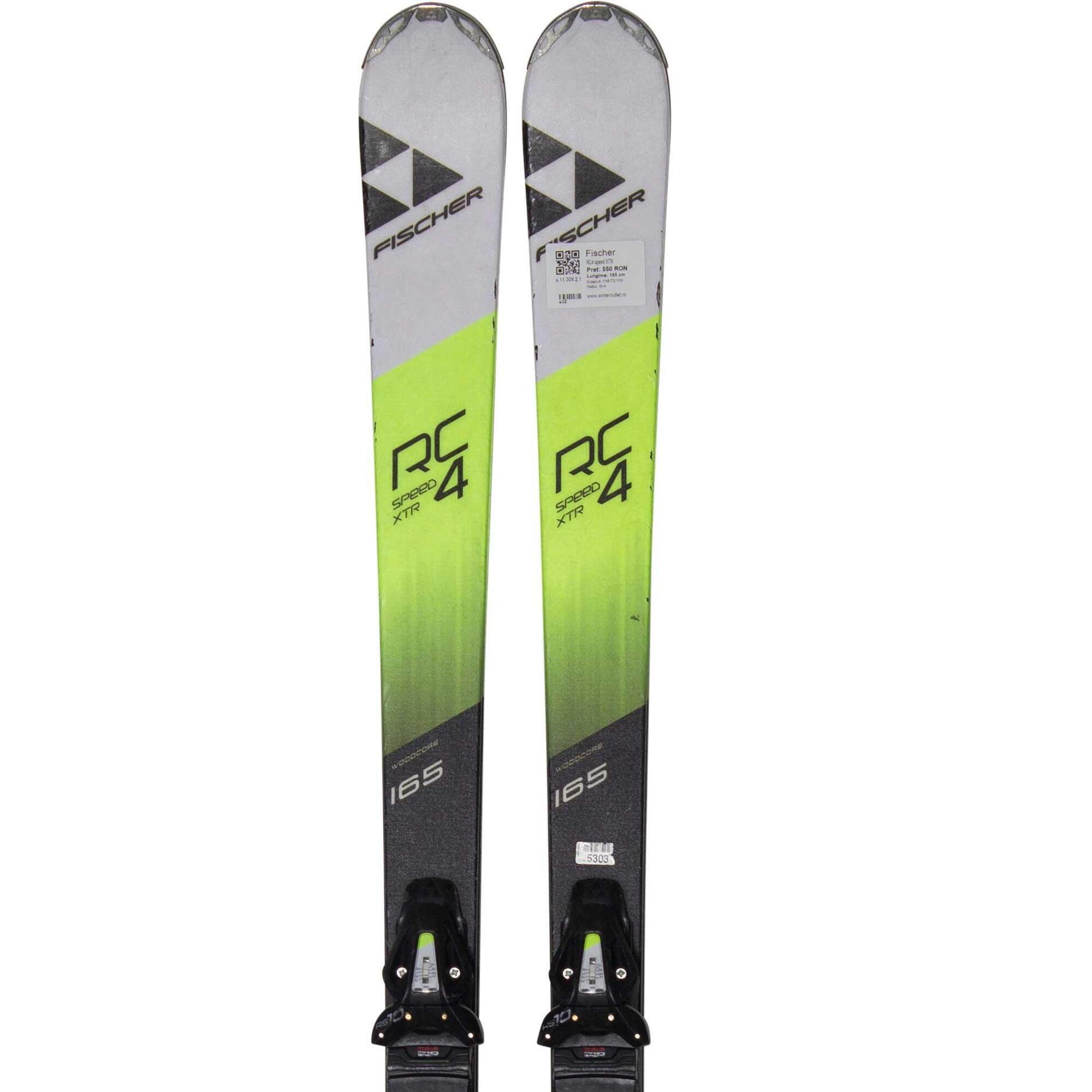 Używane narty - FISCHER RC4 Speed XTR, 165 cm, stan dobry