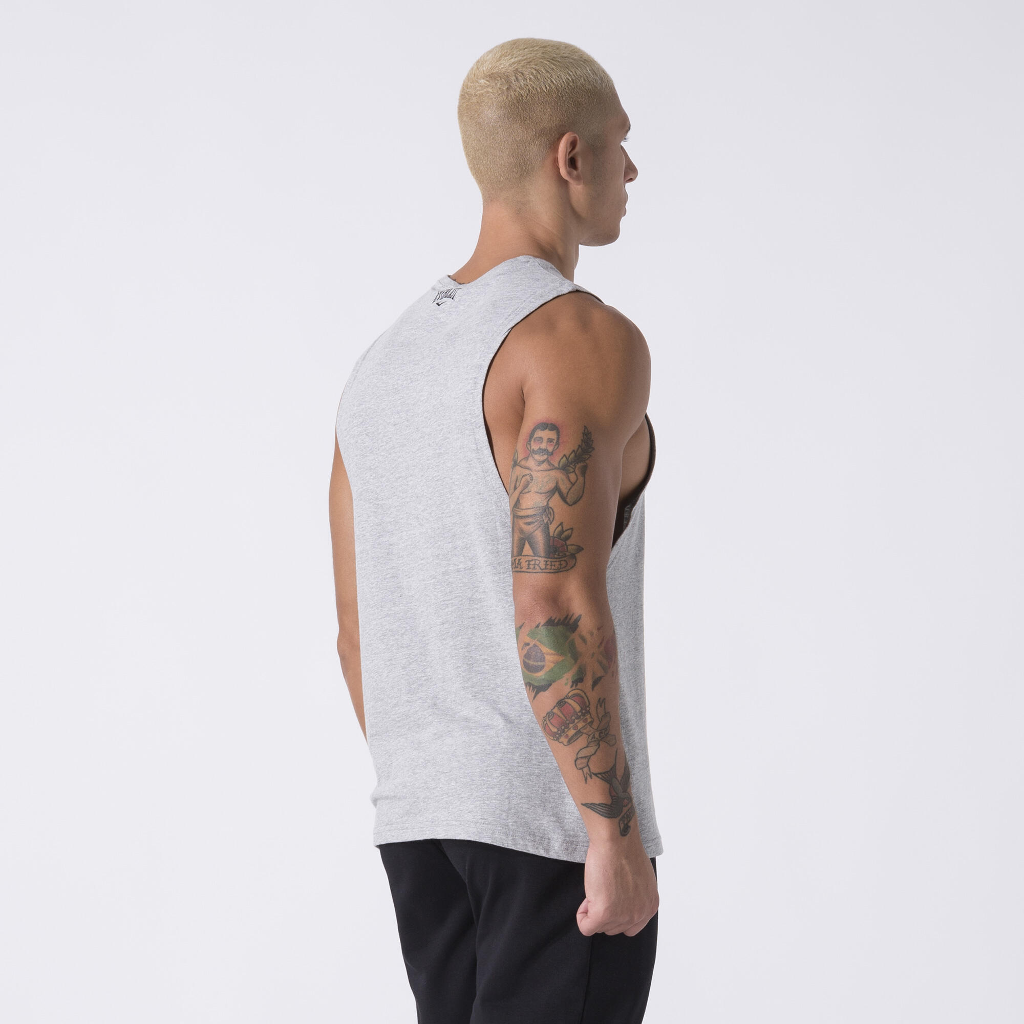 CAMISETA ICONICA EN JERSEY GREY MELANGE ALGODÓN, POLIÉSTER 4/6