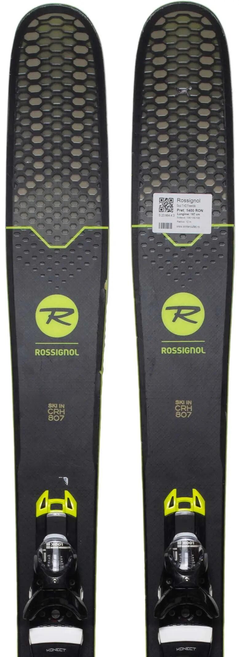 Használt síléc kötéssel - Rossignol Soul 7 HD Freeride 156cm 1/4