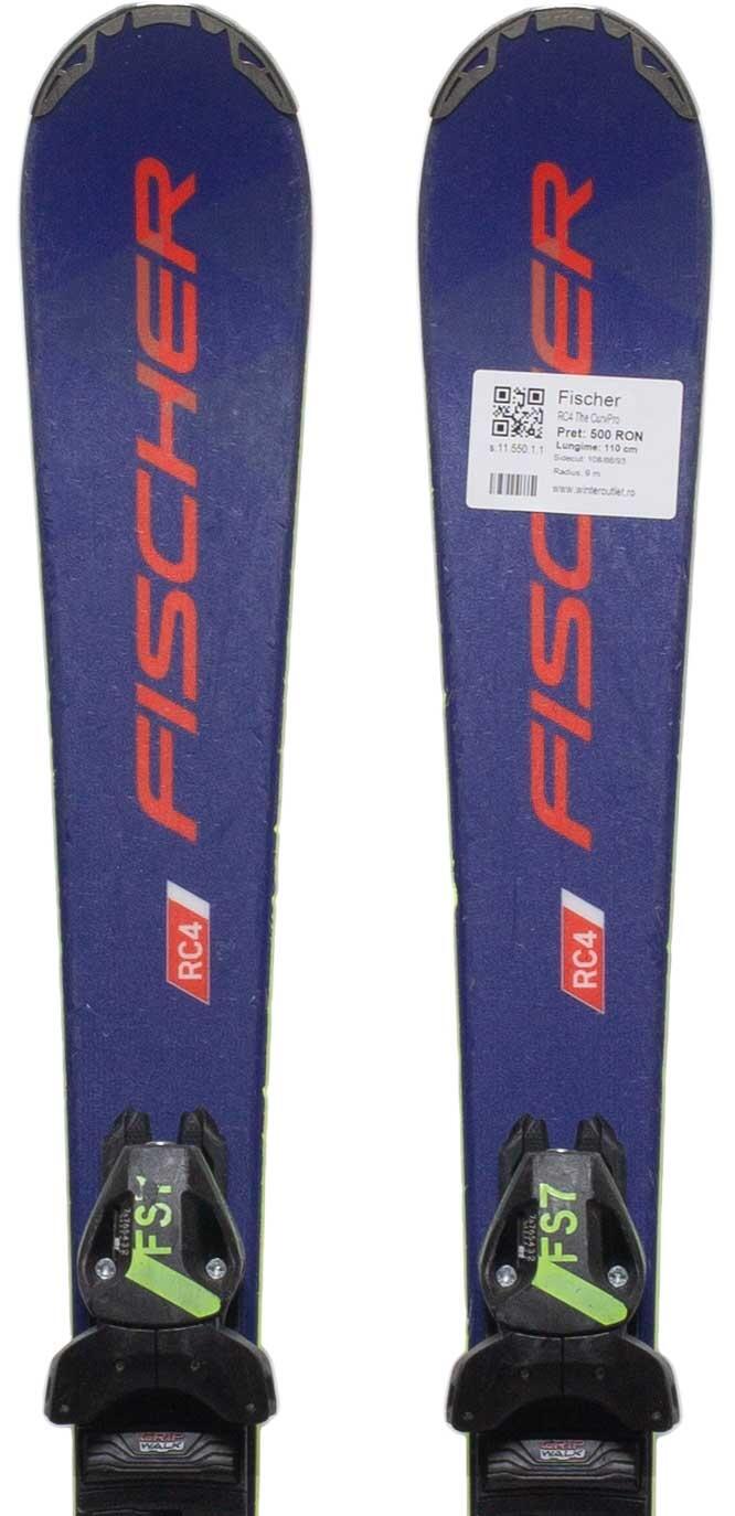 FISCHER Skis d'occasion - FISCHER RC4 The CurvPro, 130 cm, Très bon état