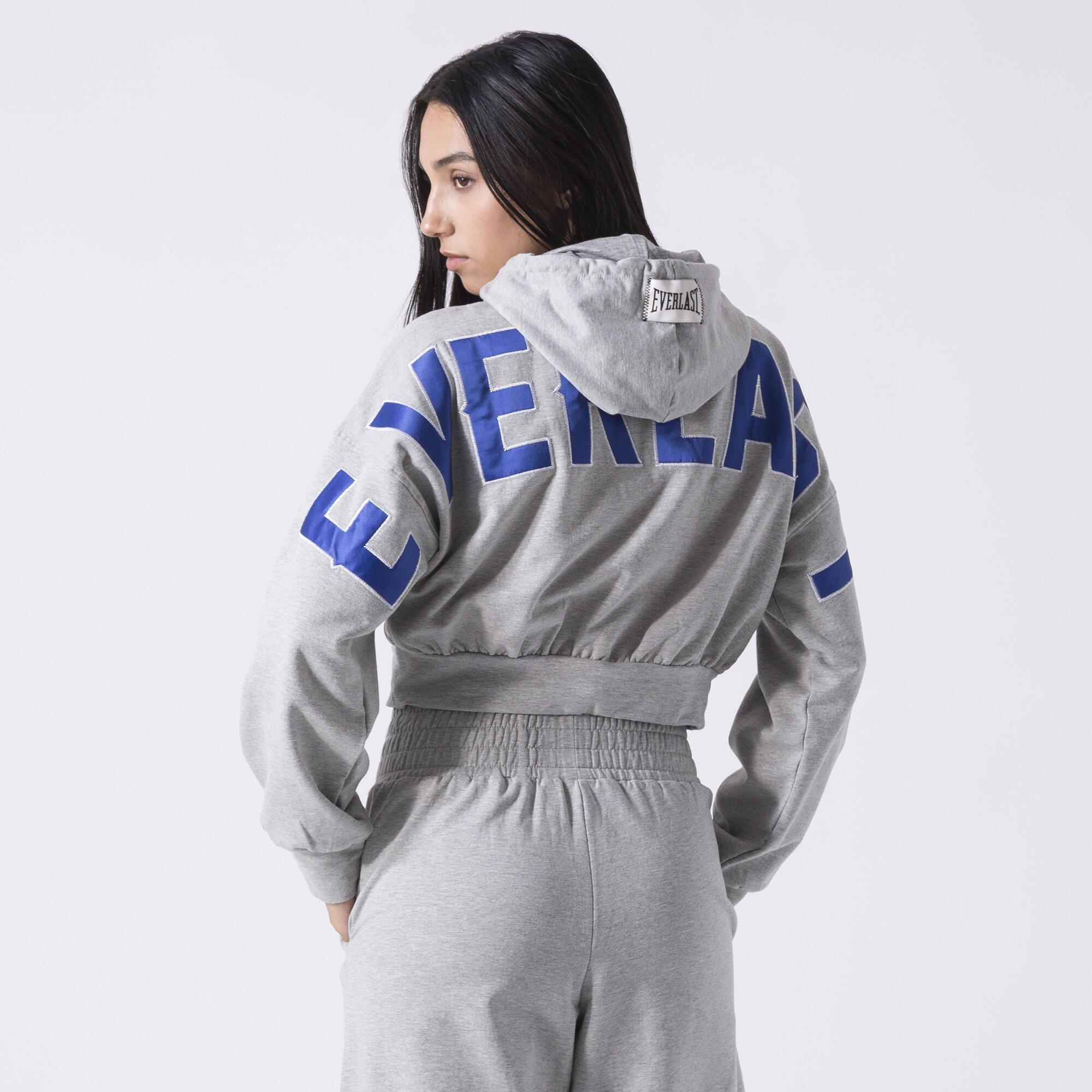 EXCLUSIVO SUDADERA CON CAPUCHA DE AJUSTE HOLGADO GRIS MELANGE ALGODÓN, POLIÉSTER 4/6
