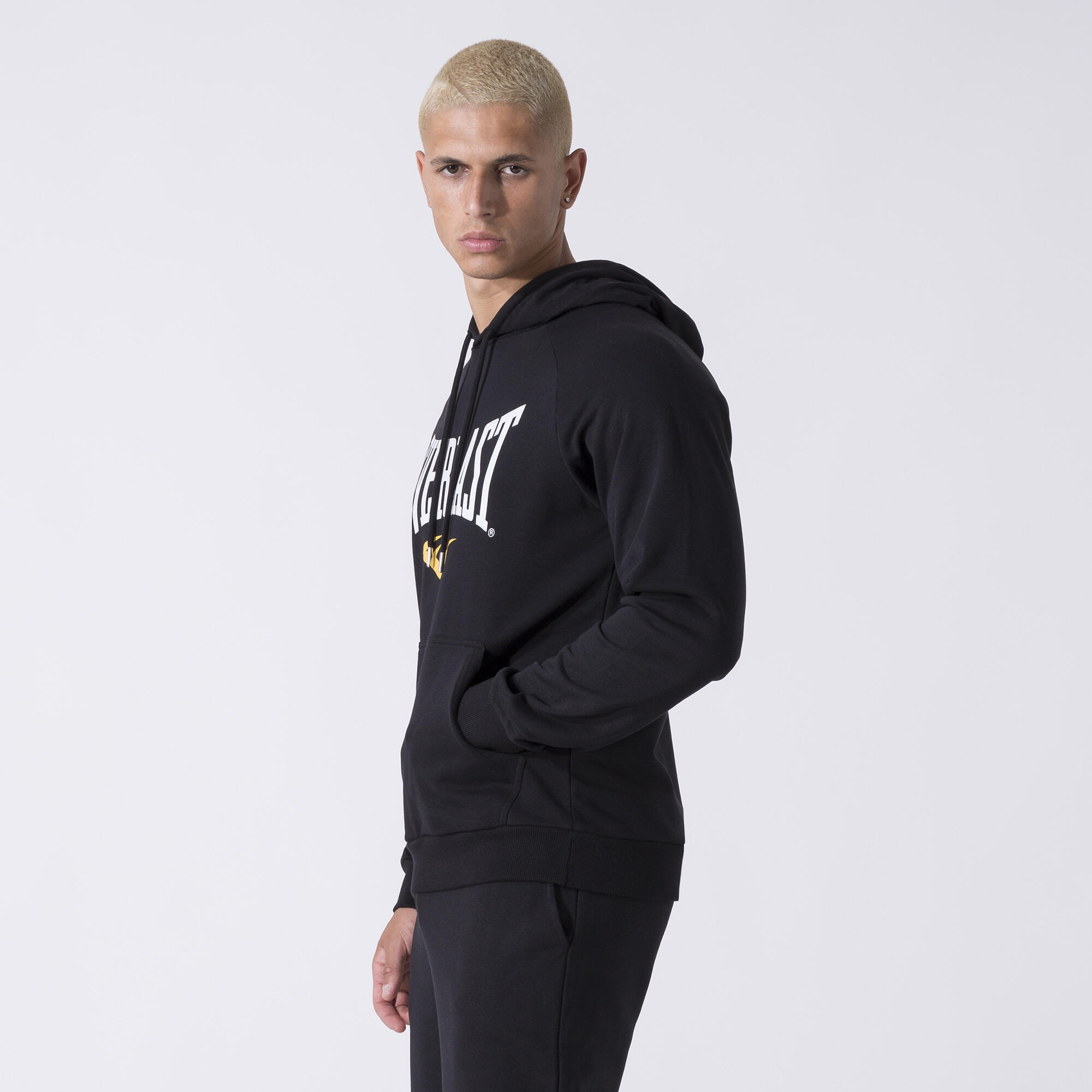 ICONIC SUDADERA CON CAPUCHA Y LOGOTIPO NEGRO ALGODÓN, POLIÉSTER 2/6