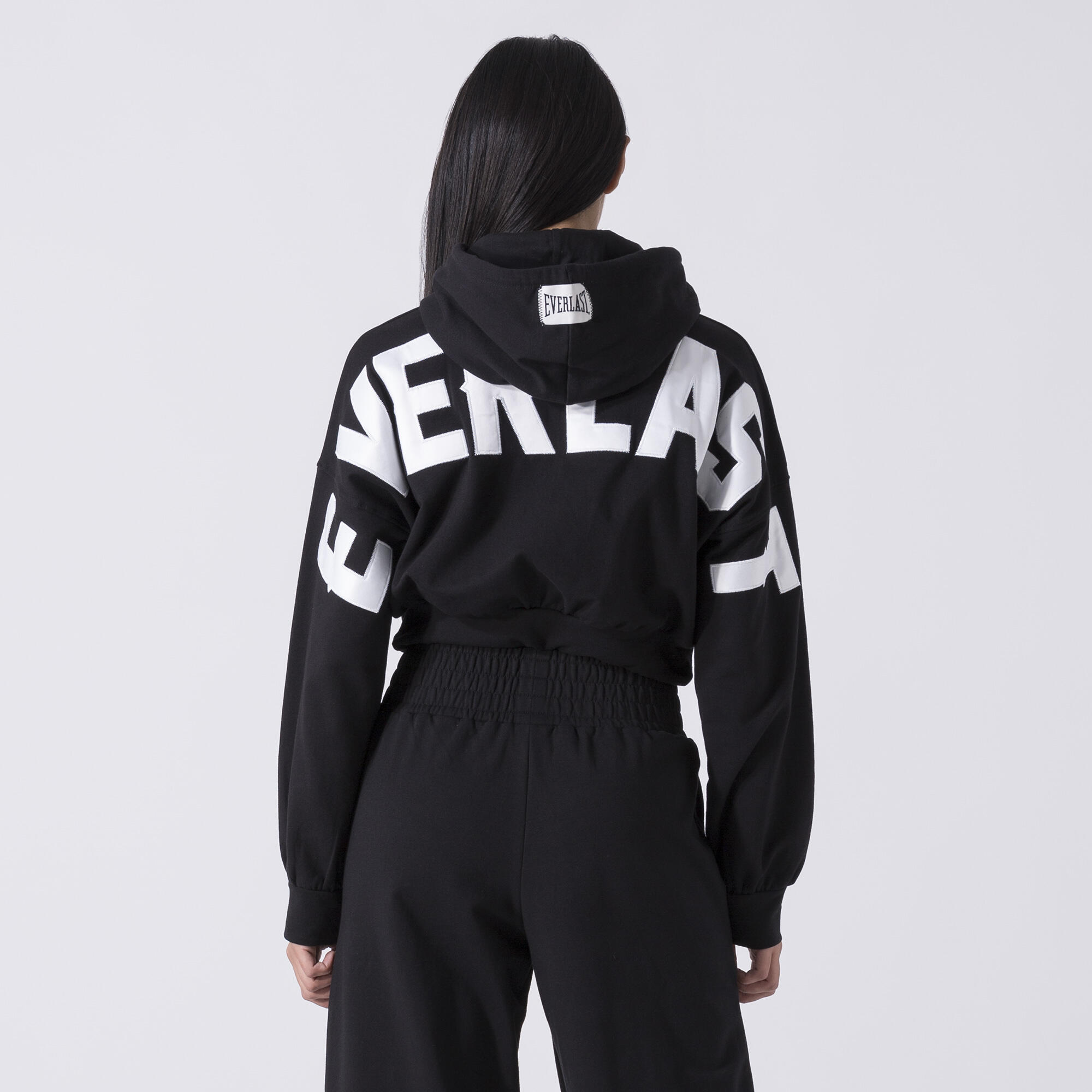 EXCLUSIVO SUDADERA CON CAPUCHA DE AJUSTE HOLGADO NEGRO ALGODÓN, ELASTANO 4/6