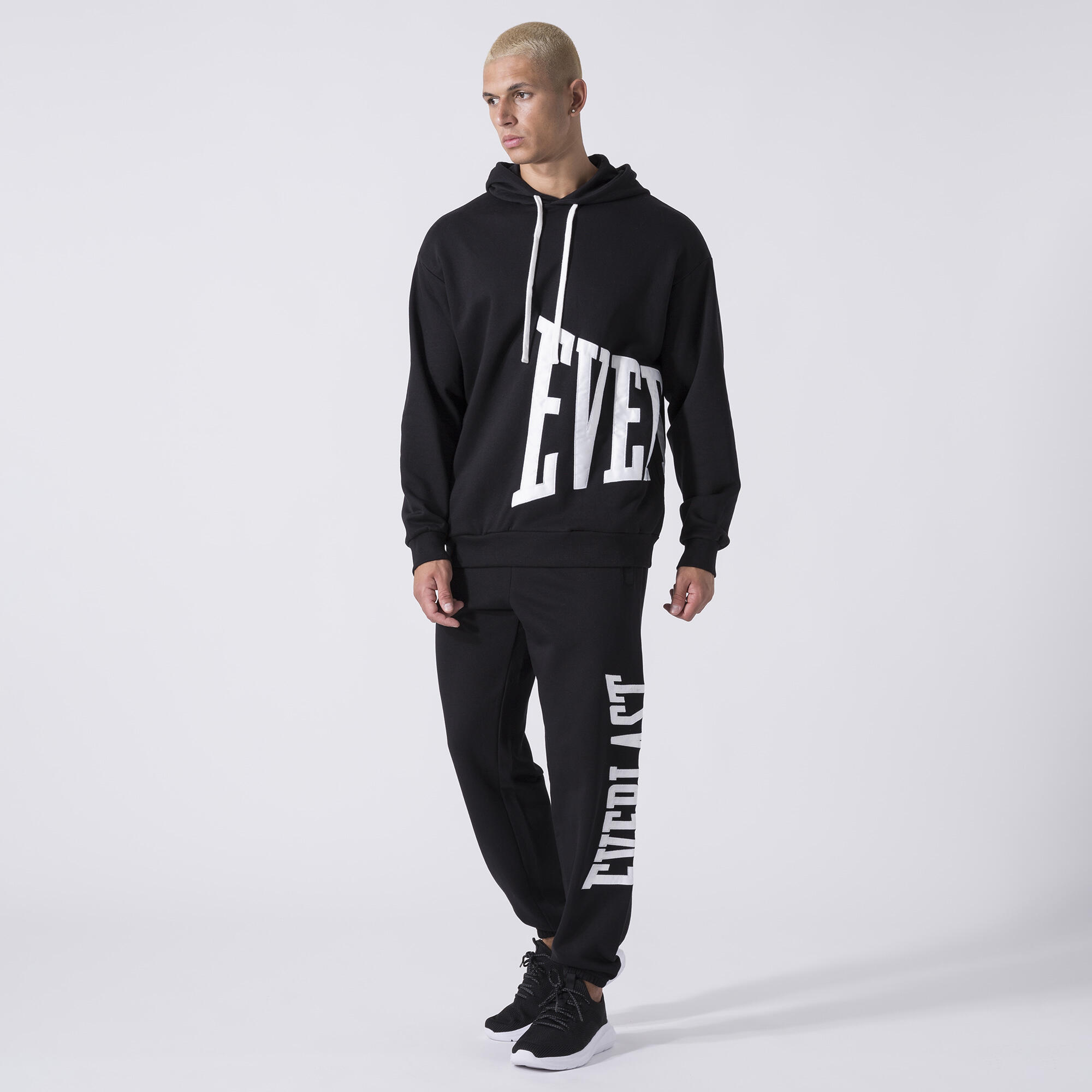 EXCLUSIVA SUDADERA CON CAPUCHA Y LOGO NEGRO ALGODÓN, POLIÉSTER 2/6