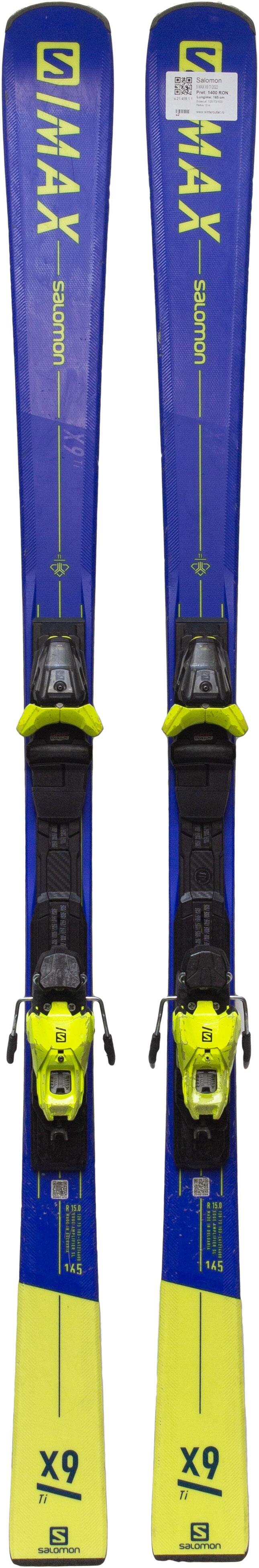 Skis d'occasion - SALOMON S MAX X9 TI 2022, 160 cm, Très bon état 3/5