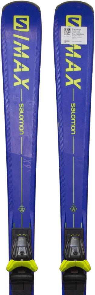 Second Life- Narty SALOMON S MAX X9 TI 2022, 160 cm- Stan bardzo dobry