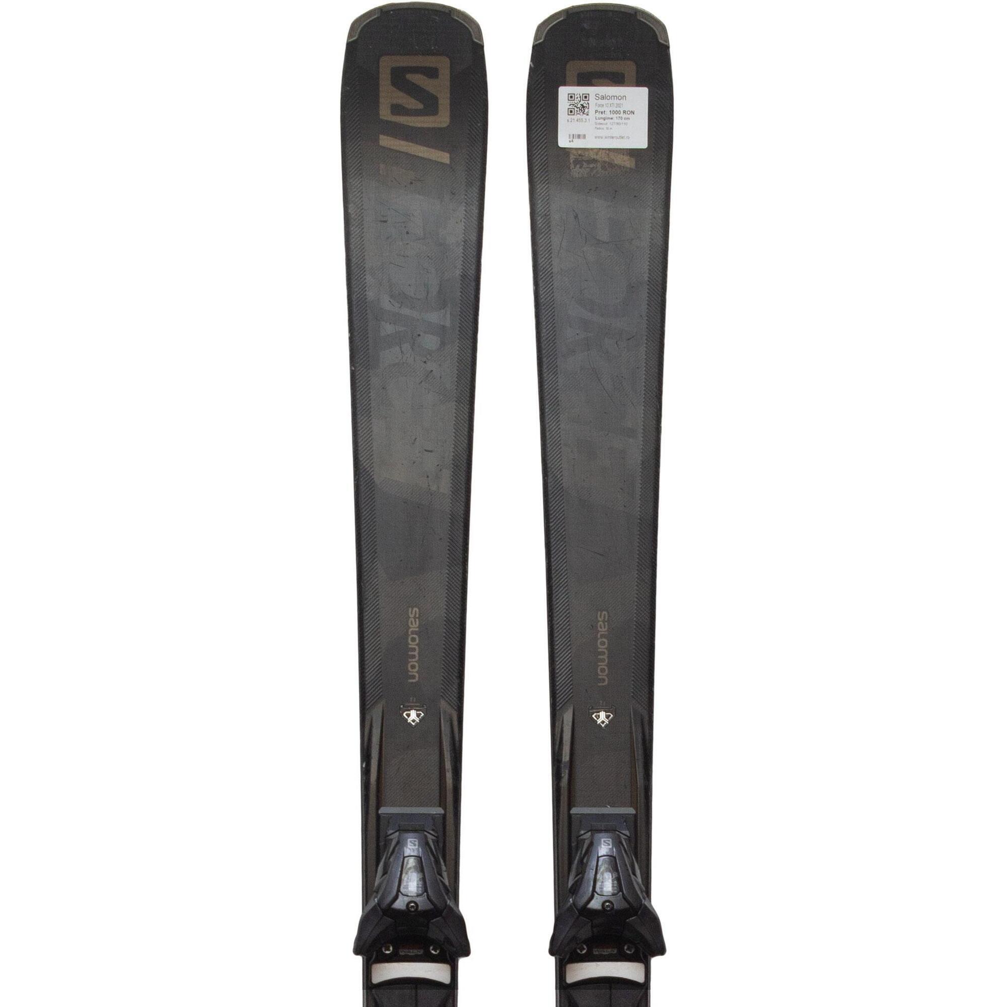 Używane narty - SALOMON Force 10 XTI 2021, 170 cm, stan bardzo dobry