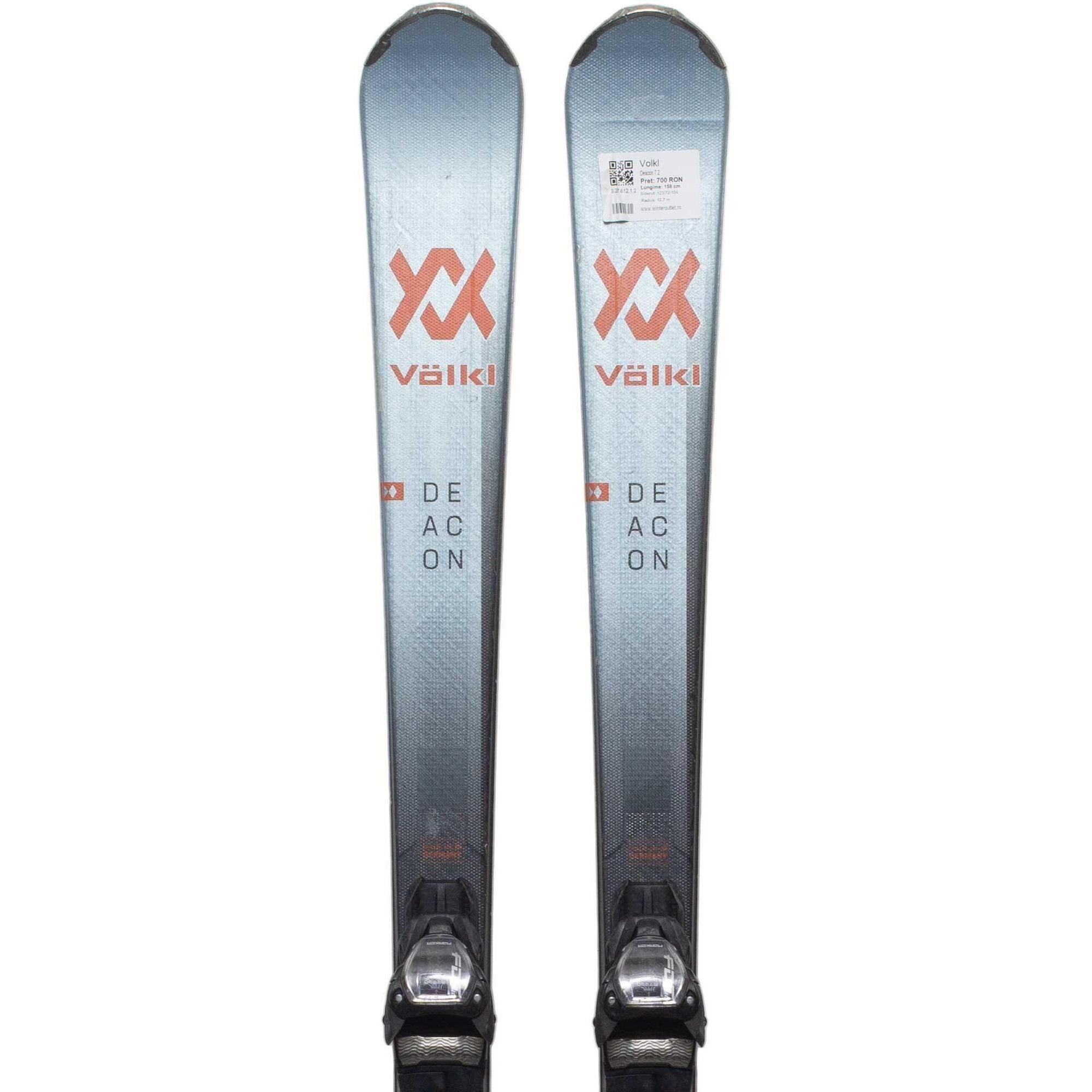 Używane narty - VOLKL Deacon 7.2, 172 cm, stan bardzo dobry