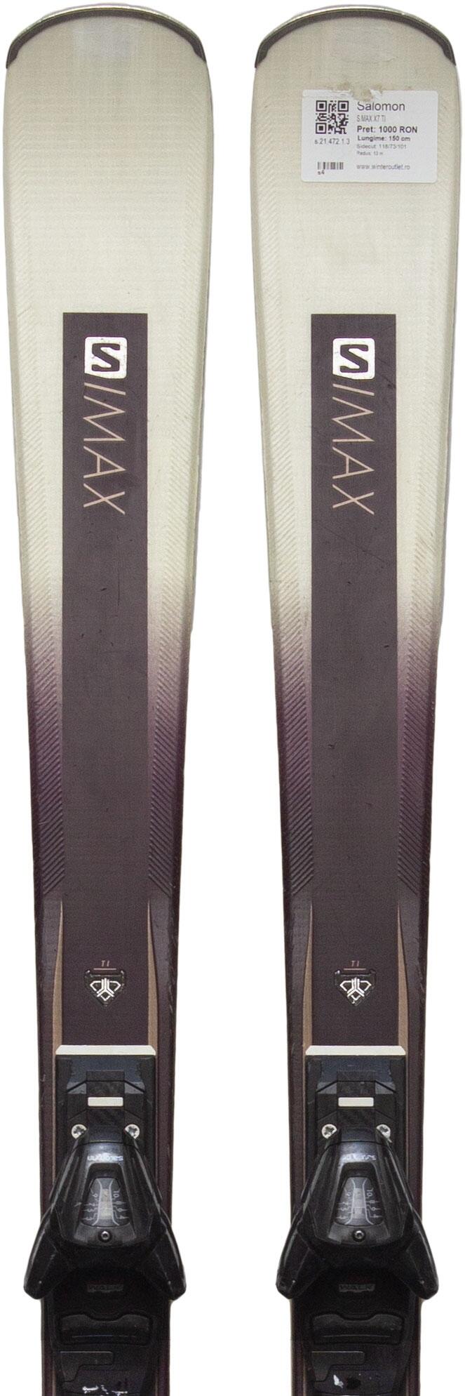 SALOMON Skis d'occasion - SALOMON S MAX X7 TI, 155 cm, Très bon état