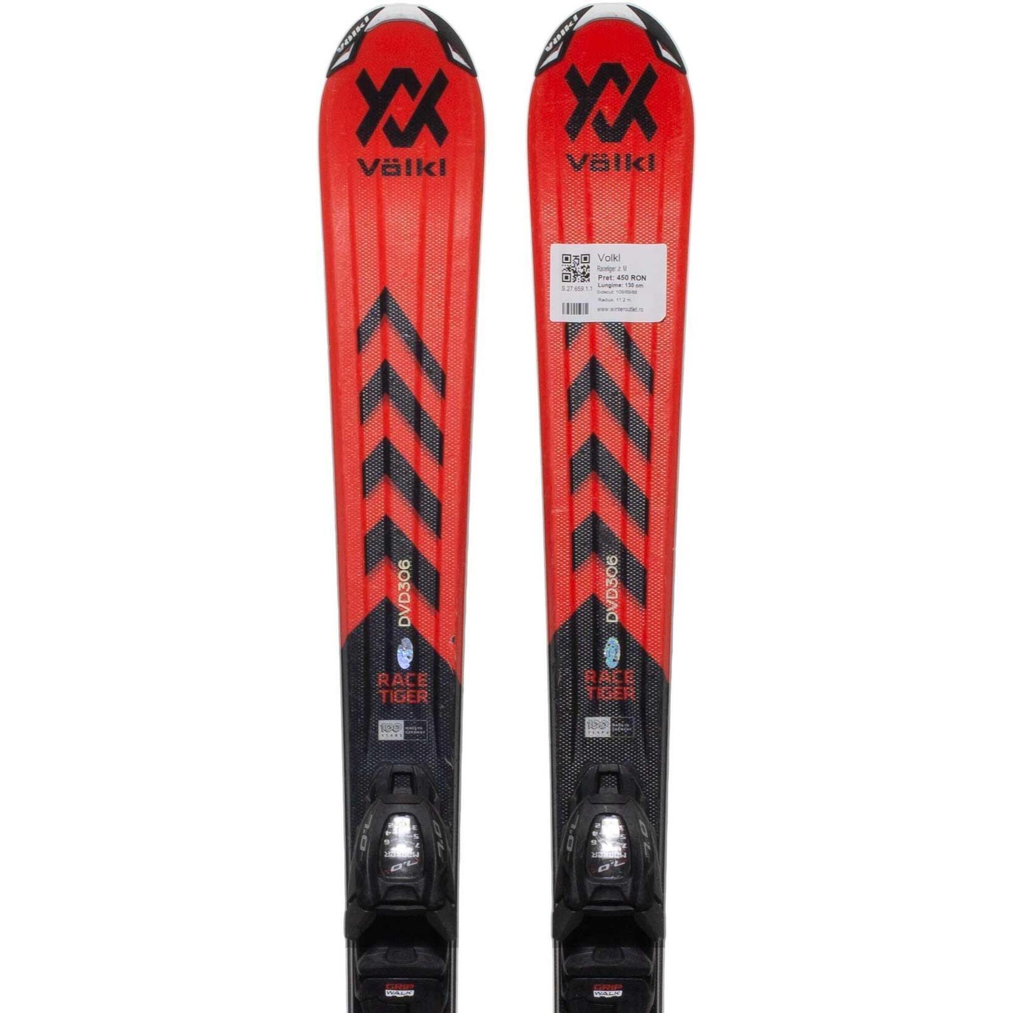 Używane narty - VOLKL Racetiger Jr., 120 cm, stan bardzo dobry