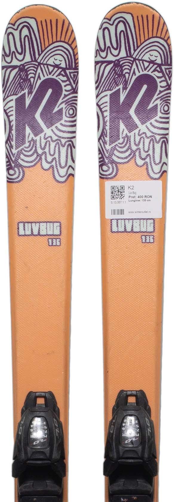 K2 Skis d'occasion - K2 Luv Bug, 124 cm, Très bon état