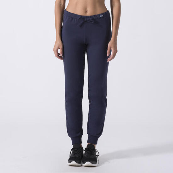 BASIC PANTALONE CON POLSINO NERO COTONE ELASTAN