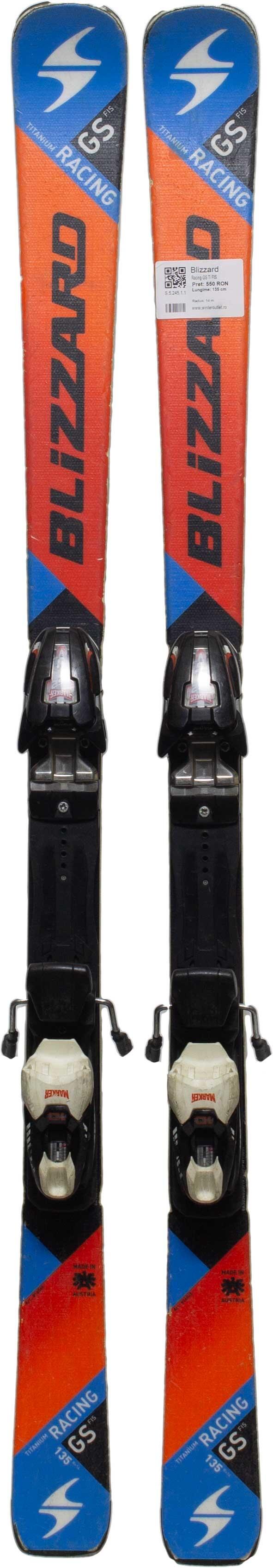 Skis d'occasion - BLIZZARD Racing GS Ti FIS, 135 cm, Etat satisfaisant 2/4