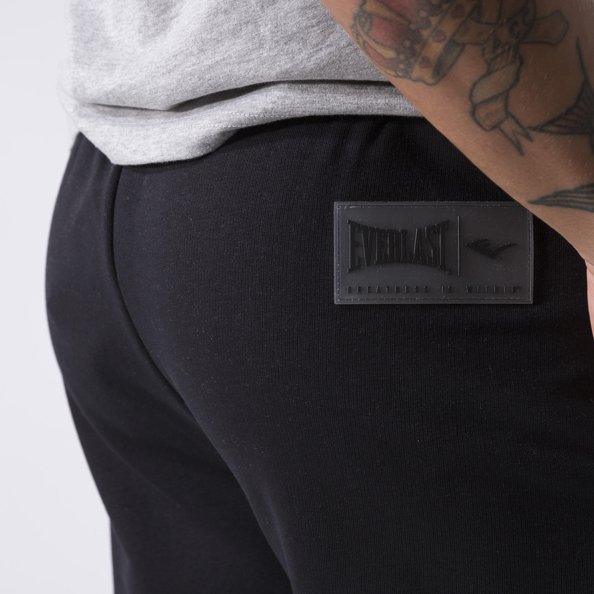 ICONIC PANTALONE CON POLSINO NERO COTONE, POLIESTERE 6/6