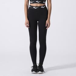 LEGGINGS ICONIQUES EN JERSEY STRETCH NOIR COTON, ÉLASTHANE