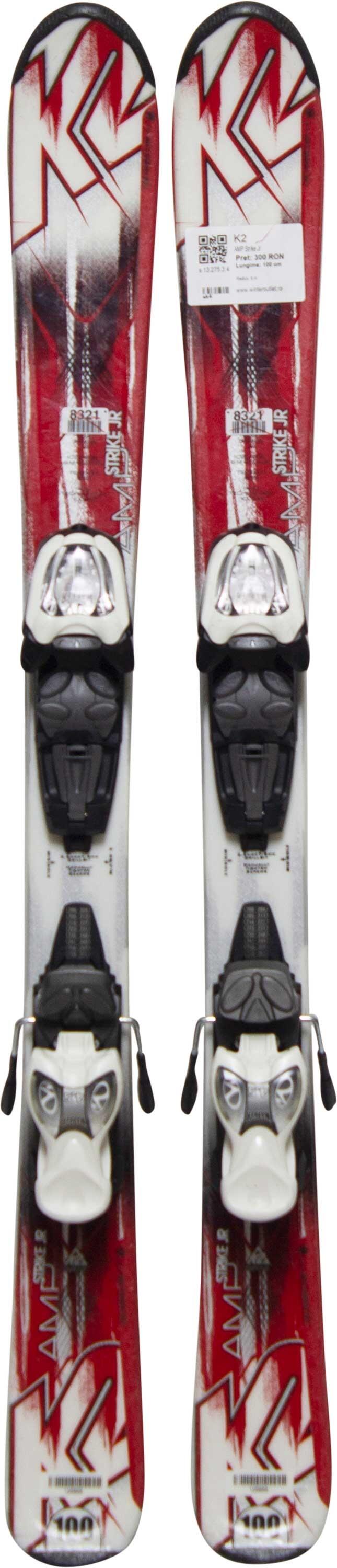 Skis d'occasion - K2 AMP Strike Jr, 124 cm, Très bon état