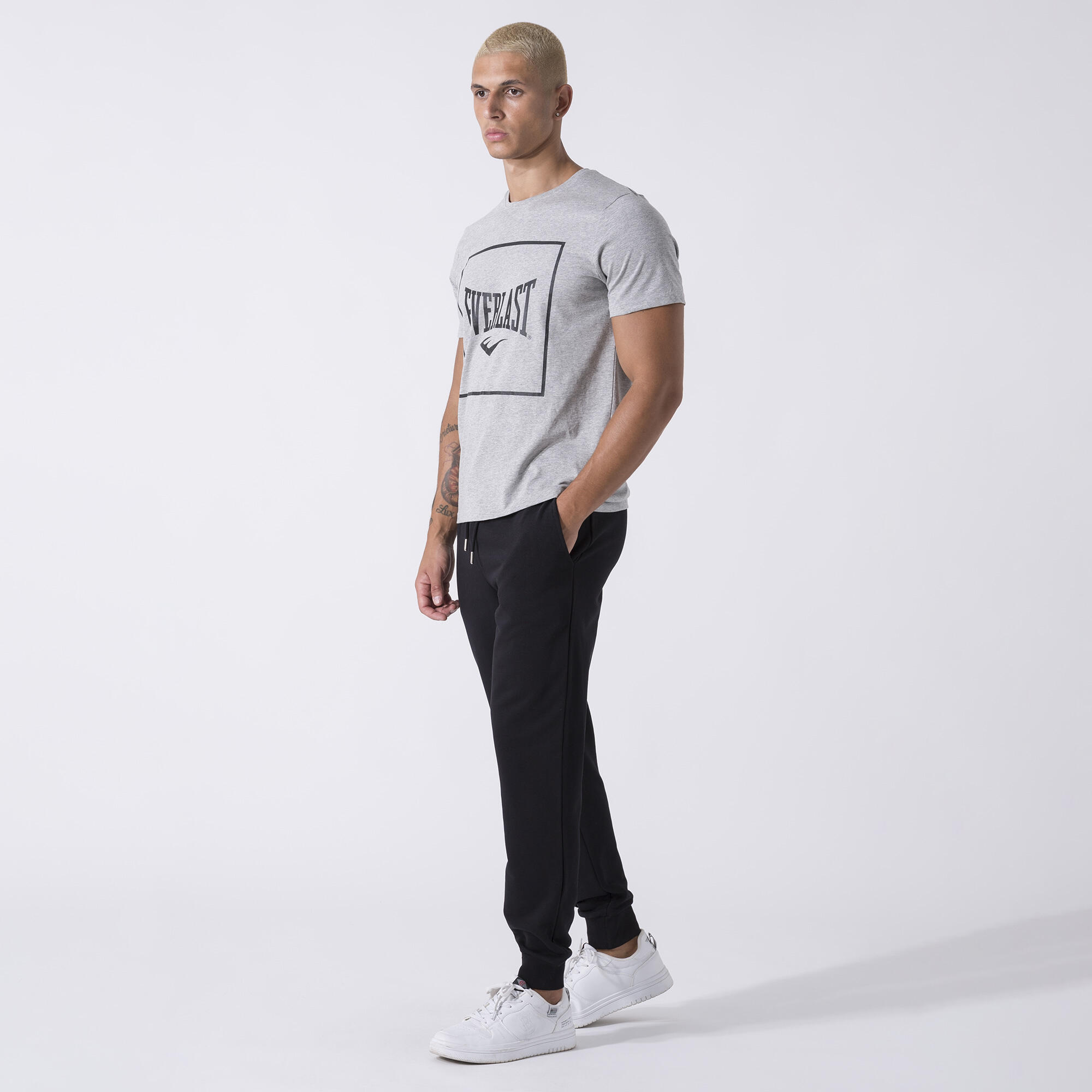 ICONIC PANTALONE CON POLSINO NERO COTONE, POLIESTERE 3/6