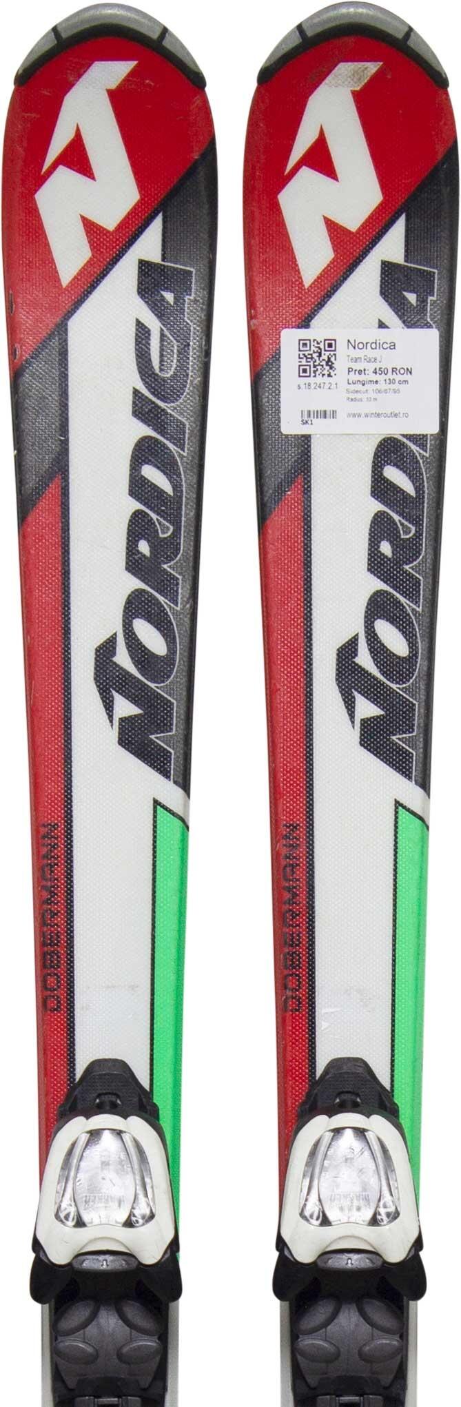 NORDICA Skis d'occasion - NORDICA Team Race J, 120 cm, Très bon état
