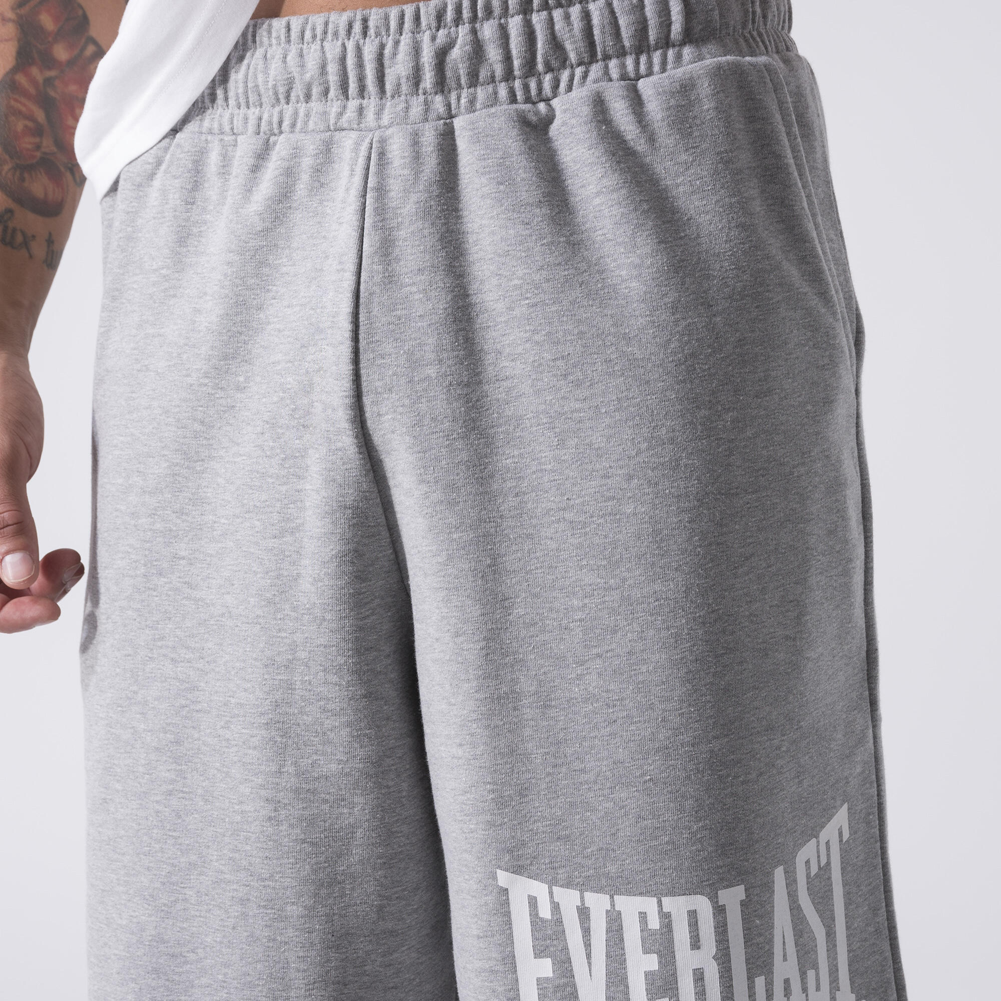 SHORTS ICÓNICOS GRIS MELANGE ALGODÓN, POLIÉSTER 5/6